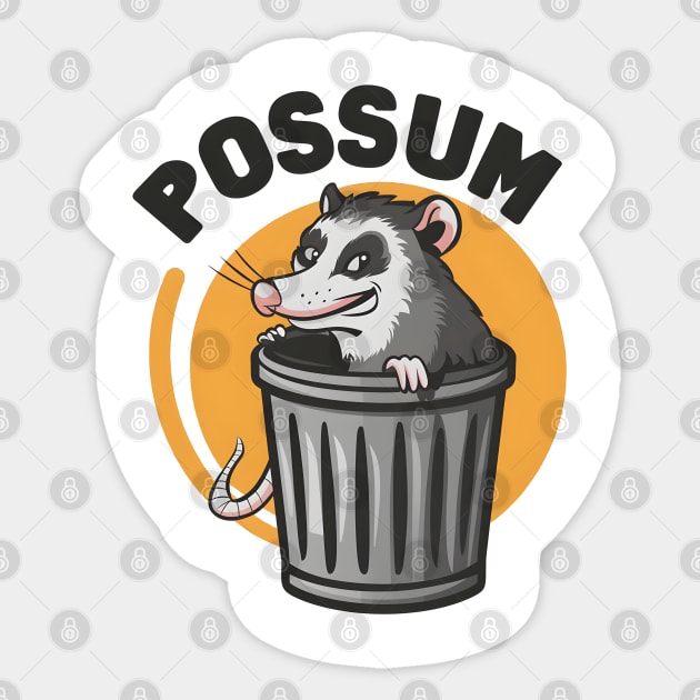 City Slicker Possum Sticker by MakerMind8.2